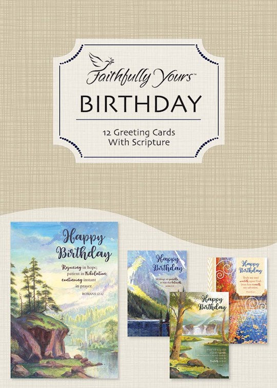Boxed Card-Birthday-A Year Of Grace (Box Of 12)