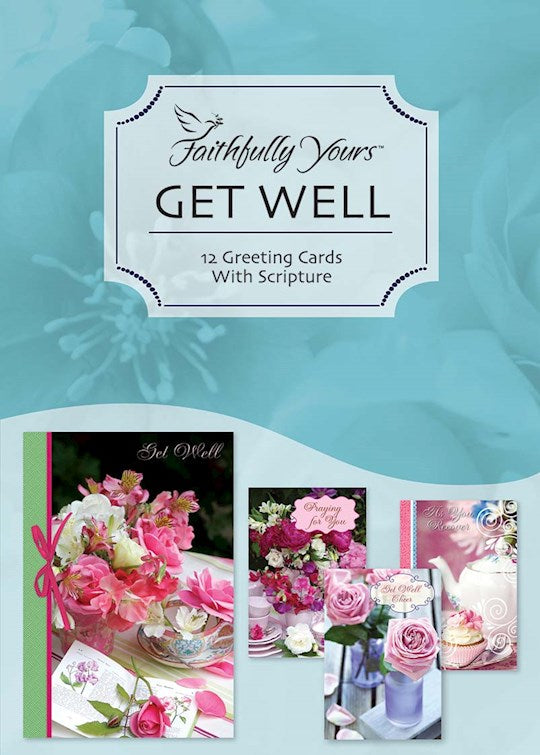Boxed Card-Get Well-Teacup Wishes (Box Of 12)
