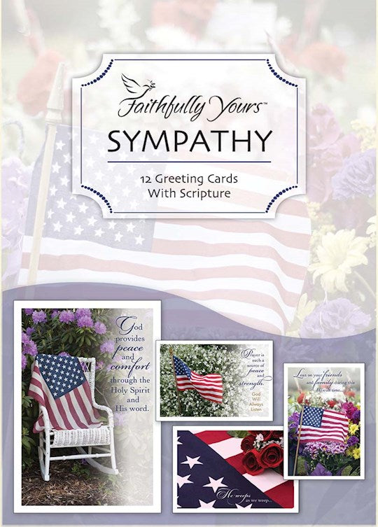 Boxed Card-Sympathy-Precious Memories-Patriotic (Box Of 12)