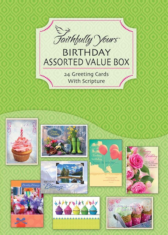 Boxed Card-Value-Birthday Assorted (Box Of 24)