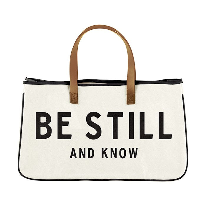 Tote Bag-Be Still And Know (20" X 11")-Canvas