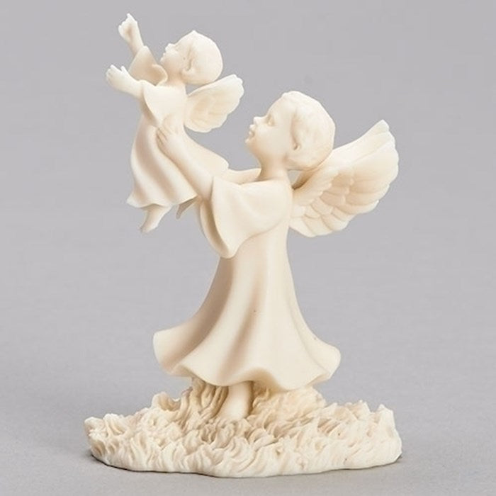 Figurine-Angels-Comfort Of Heaven Memorial (4")