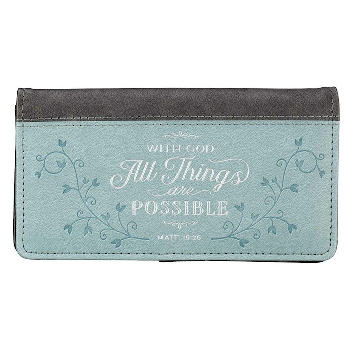 Checkbook Wallet-All Things-Blue/Purple