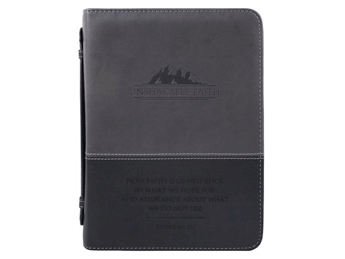 Bible Cover-Unshakable Faith-Embossed (Hebrews 11:1)