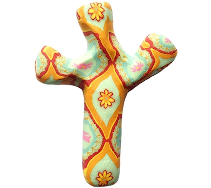 Cross-Handheld-Comforting Clay-Boho (5.5&quot; H)