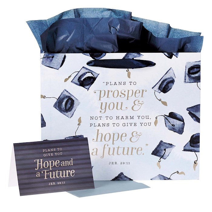 Gift Bag-Graduation w/Card &amp; Tissue-Large