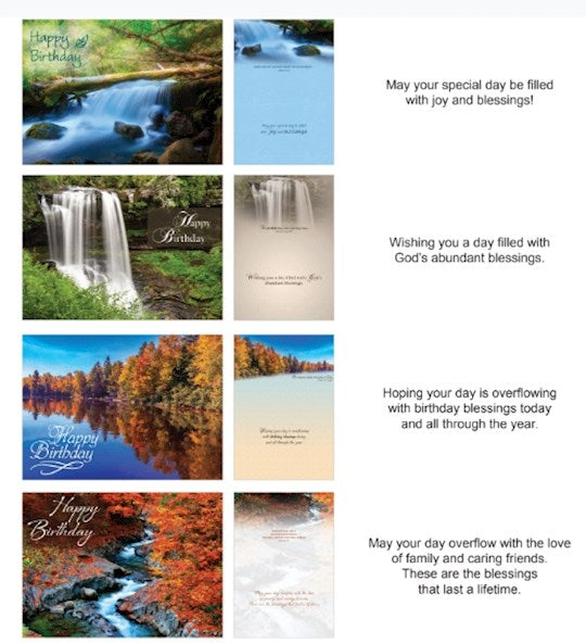 Boxed Card-Birthday Waterways (Shared Blessings) (Box Of 12)