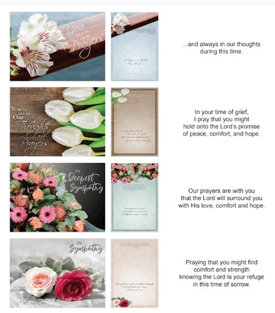 Boxed Card-Sympathy: Bouquets (Shared Blessings) (Box Of 12)