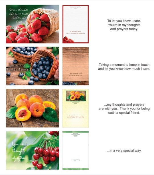 Boxed Card-Thinking Of You: Fruitful Blessings (Shared Blessings) (Box Of 12)