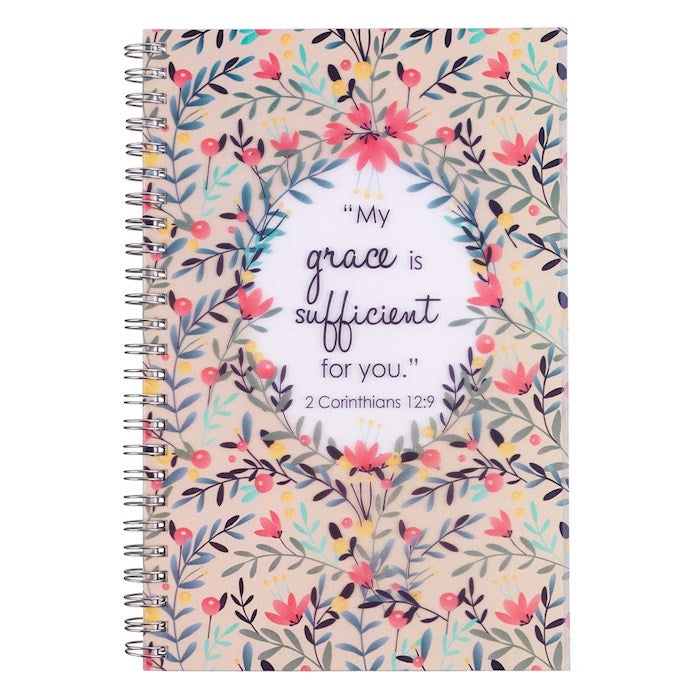 Notebook-Wirebound-My Grace 2Cor 12:9