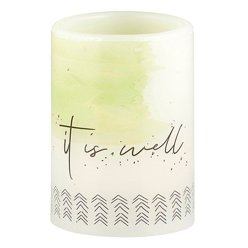 LED Candle-It Is Well-Gift Boxed (4&quot;)
