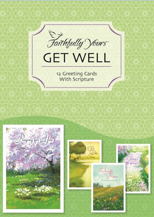 Boxed Card-Get Well-Botanical (Box Of 12)