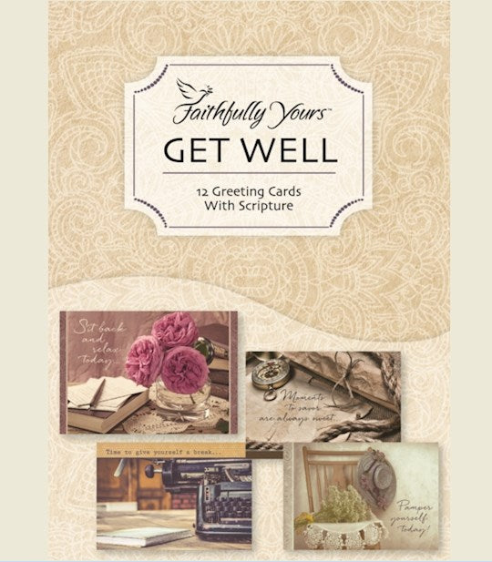 Boxed Card-Get Well-Rest/Relax/Restore (Box Of 12)