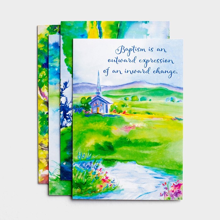 Boxed Card-Baptism-Special Step Of Faith (Box Of 12)