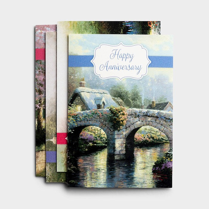 Boxed Card-Anniversary: Thomas Kinkade (Box Of 12) (DS