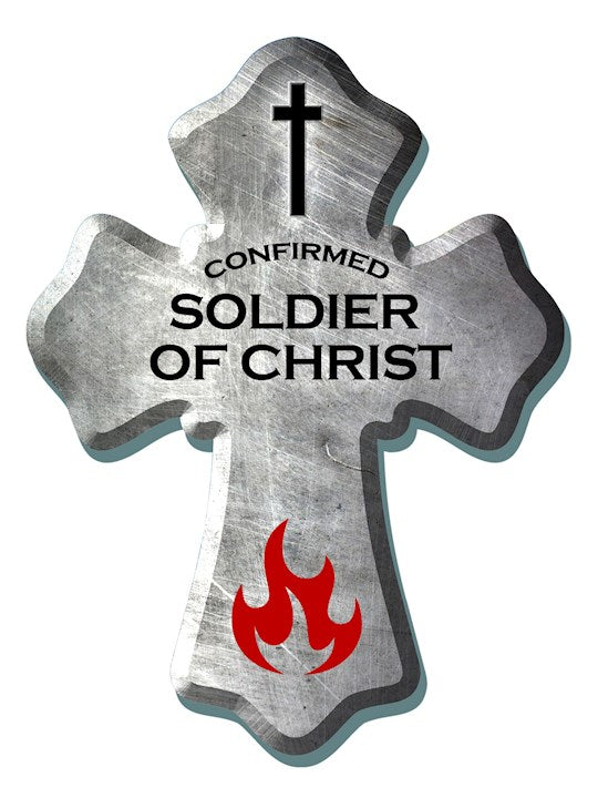 Wall Cross-Soldier Of Christ (6" x 8")