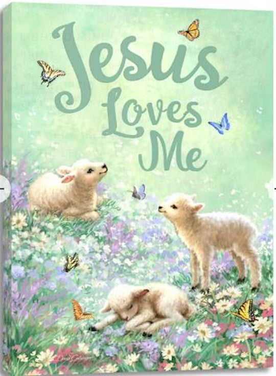 Frameless Canvas-Jesus Loves Me (10&quot; x 14&quot;)