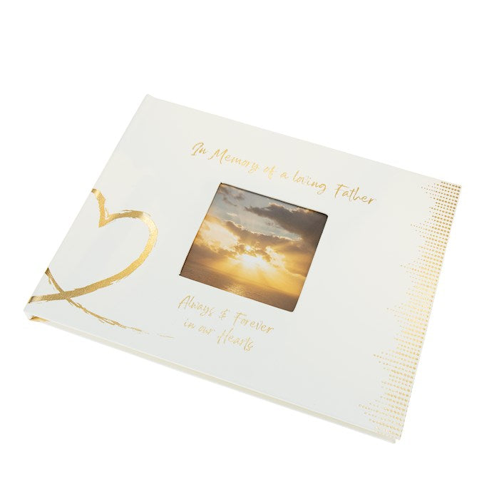 Guest Book-Forever In Our Hearts-Father (9 x 7)