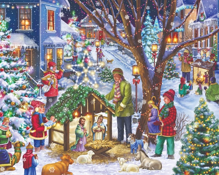 Calendar-Advent: Neighborhood Nativity (8.25 x 11.75)-Medium