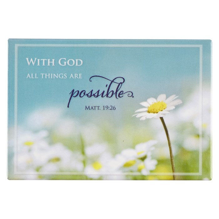 Magnet-All Things Are Possible/Daisy (2.1&quot; x 3.1&quot;)
