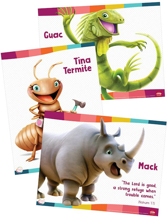 Simply Loved Bible Memory Buddy Posters (3 Posters)-Quarter 2