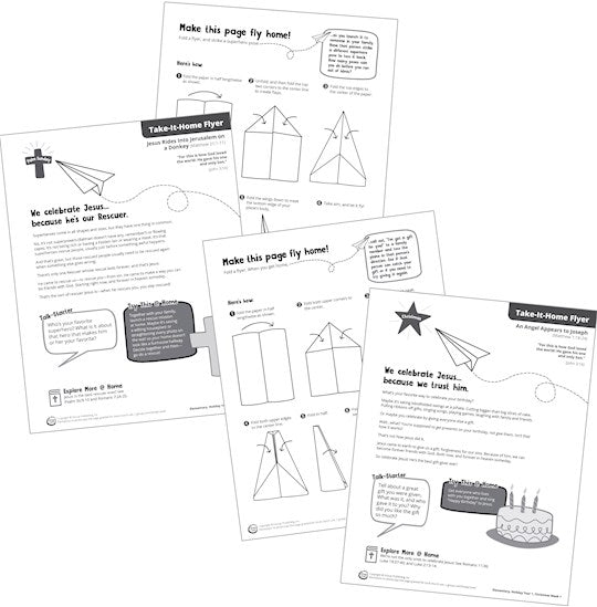 Simply Loved Holiday Elementary Take-It-Home Flyers-Year 1