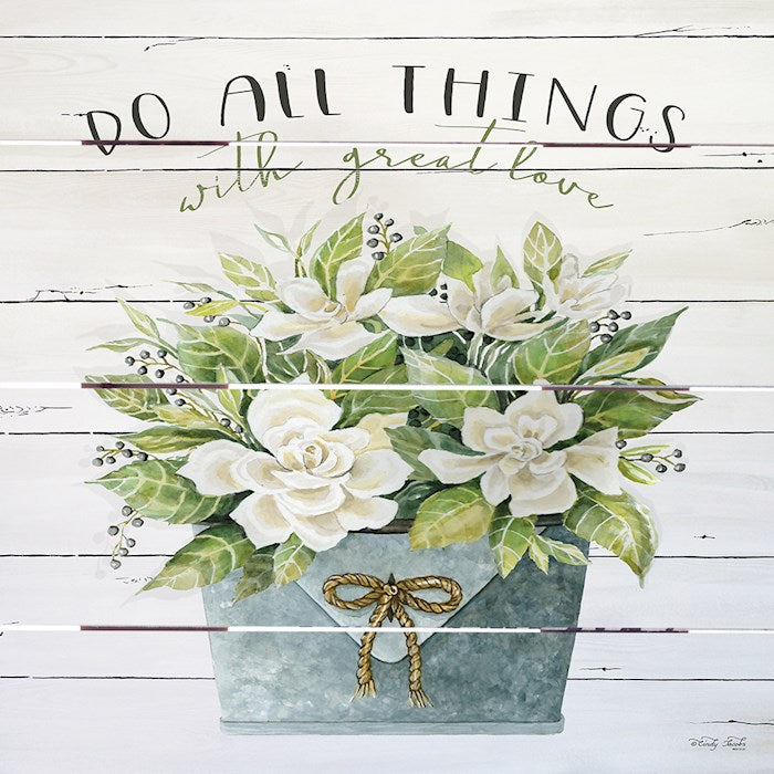 Pallet Art-Do All Things With Great Love (10 X 10)
