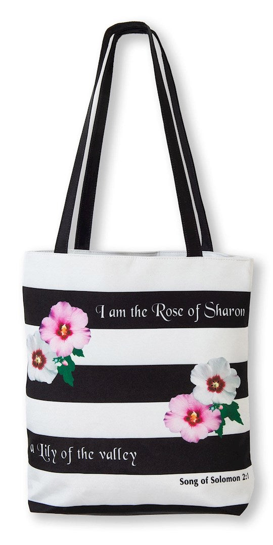 Tote Bag-Rose Of Sharon/Lily Of The Valley (Song Of Solomon 2:1) (