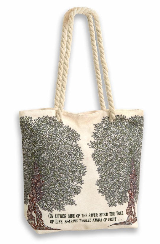 Tote Bag-Tree Of Life w/Rope Handle (