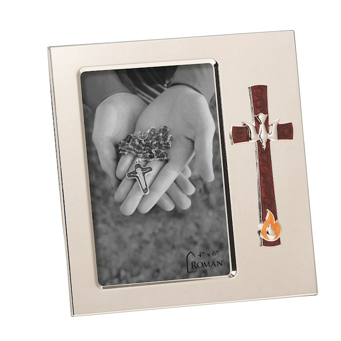 Frame-Confirmation-Cross &amp; Dove (7")
