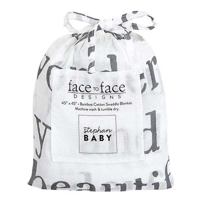 Swaddle Blanket-Wonderfully Made (45" Square)