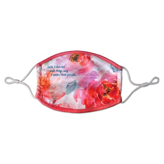 Face Mask-Floral/Faith-Kids