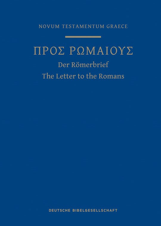 A Greek Scripture Journal For The Letter To The Romans