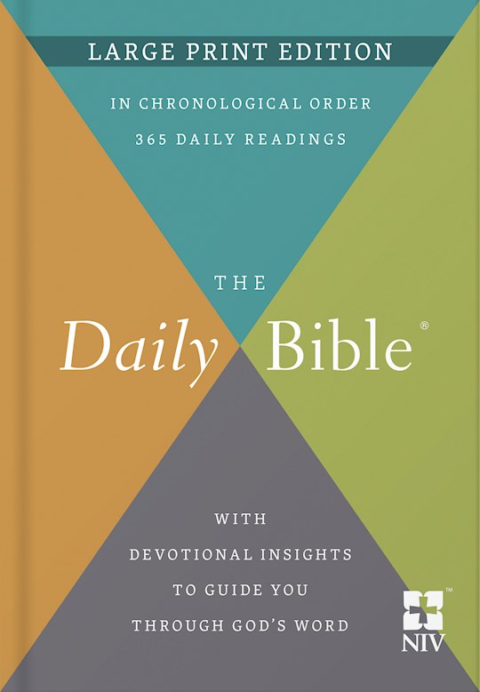 NIV The Daily Bible Large Print Edition-Hardcover