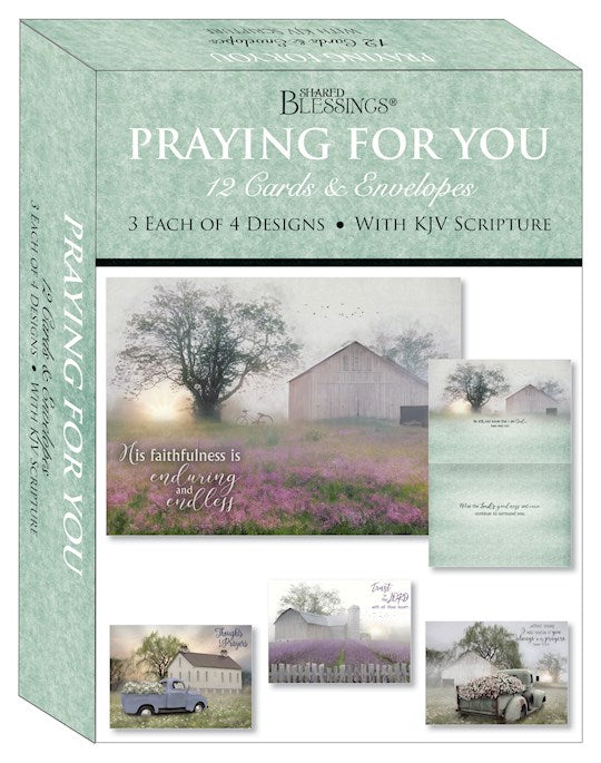 Boxed Card-Praying For You-Quiet Places (Shared Blessings) (Box Of 12)
