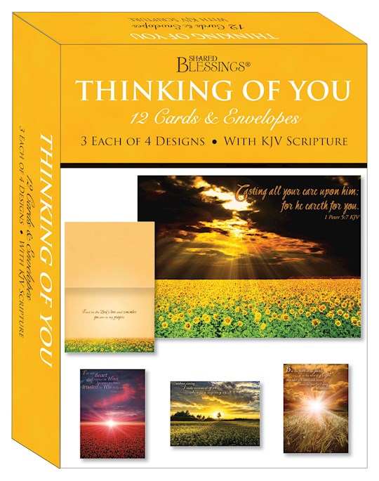 Boxed Card-Thinking Of You: Sunsets (Shared Blessings) (Box Of 12)