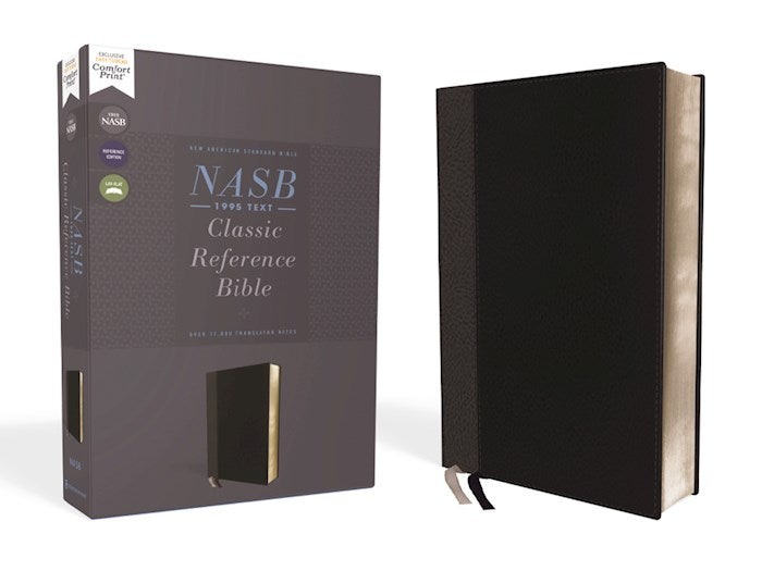 NASB 1995 Classic Reference Bible (Comfort Print)-Black Leathersoft