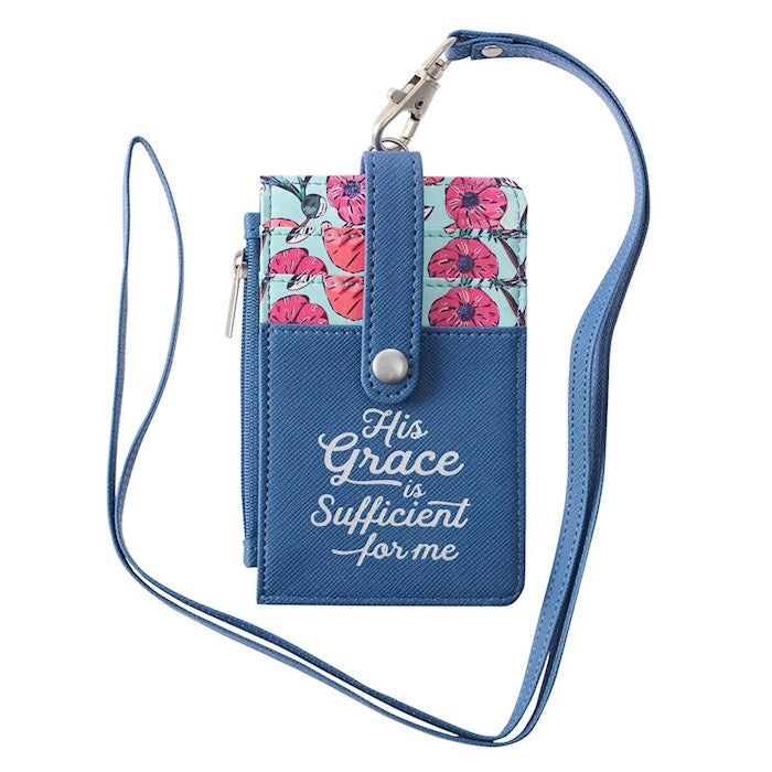 ID Card Holder His Grace is Sufficient 2 Cor. 12:9