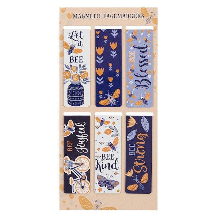 Magnetic Pagemarker Set Let It Bee (Set Of 6)