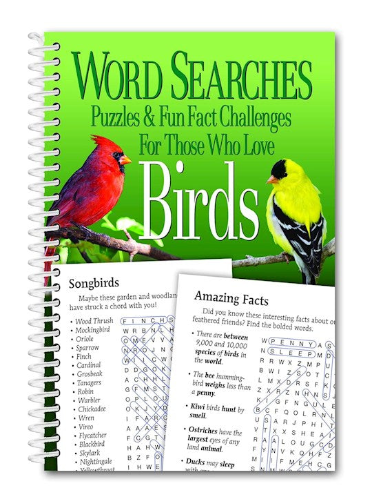 Word Searches Puzzles And Fun Facts For Those Who Love Birds
