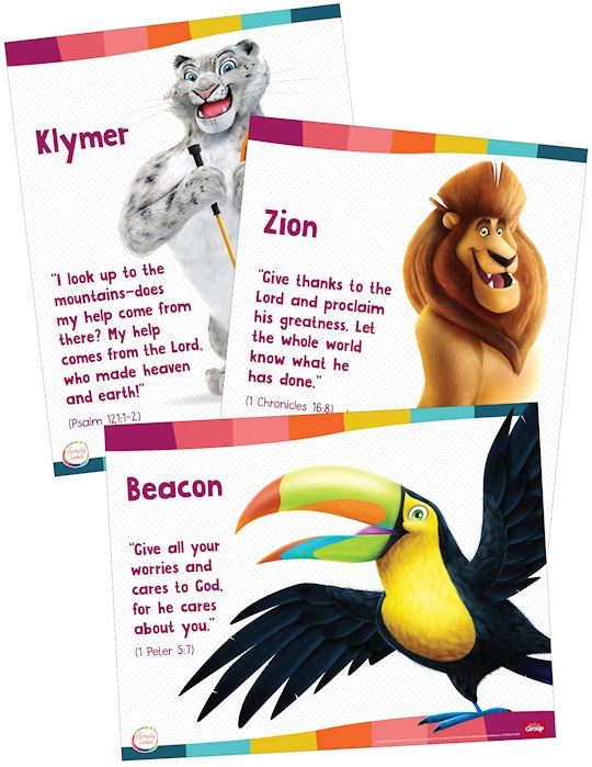 Simply Loved Bible Memory Buddy Posters (3 Posters)-Quarter 5