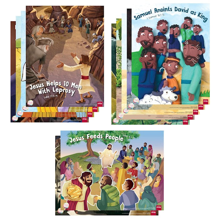Simply Loved Bible Story Poster Pack (12 Posters)-Quarter 5