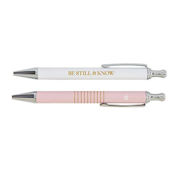 Pen Set-Be Still &amp; Know (Set Of 2)