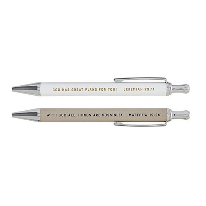 Pen Set-God Has Great Plans (Set Of 2)