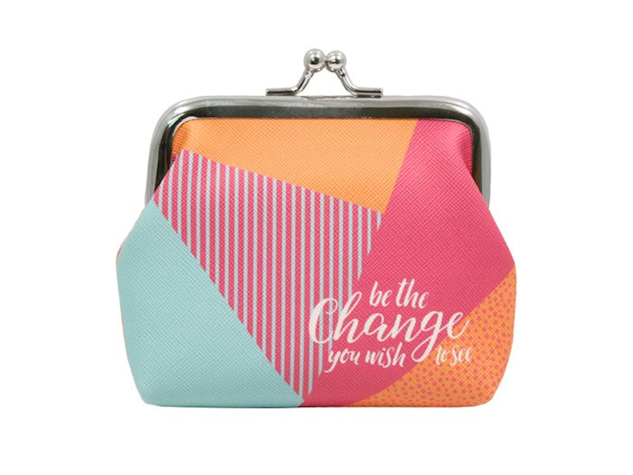 Coin Purse-Be The Change (4 x 4.25)