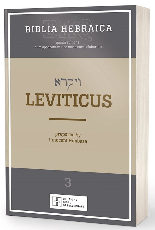 Biblia Hebraica Quinta: Leviticus