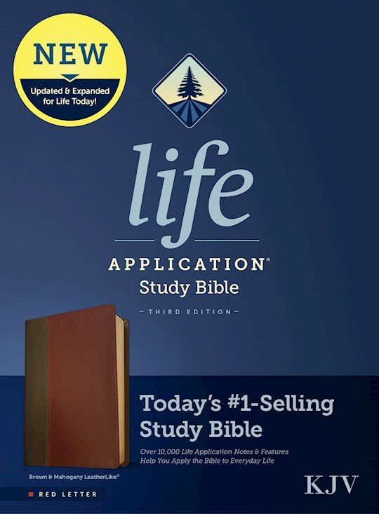 KJV Life Application Study Bible (Third Edition)-RL-Brown/Mahogany LeatherLike