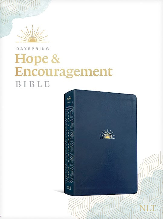 NLT Dayspring Hope &amp; Encouragement Bible-Navy Blue LeatherLike