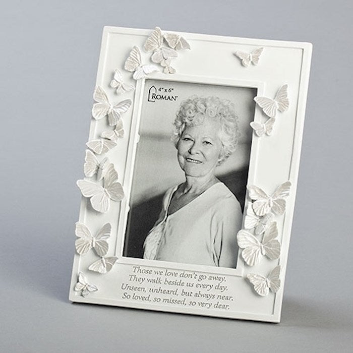 Frame-Butterfly Memorial-Those We Love... (Holds 4" x 6" Photo)