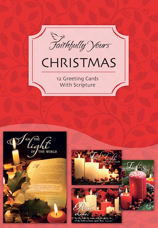 Boxed Card-Value-Christmas Candles-Christmas Assorted (Box Of 12)